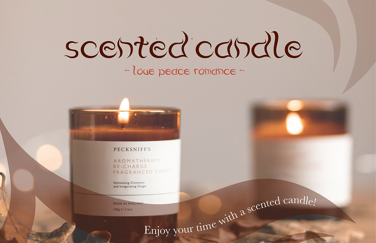 “Thrive”在蜡烛海报里的应用