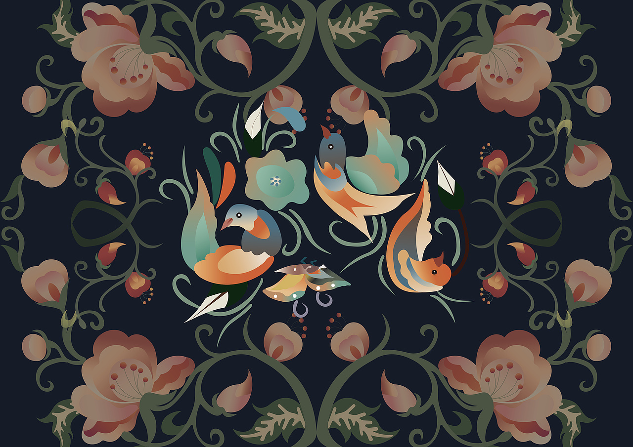 壮族纹样国风配色（图ZMzc3NzYyNjM2） - 包装 - 站酷设计师木菜鸡原创素材 - 站酷ZCOOL