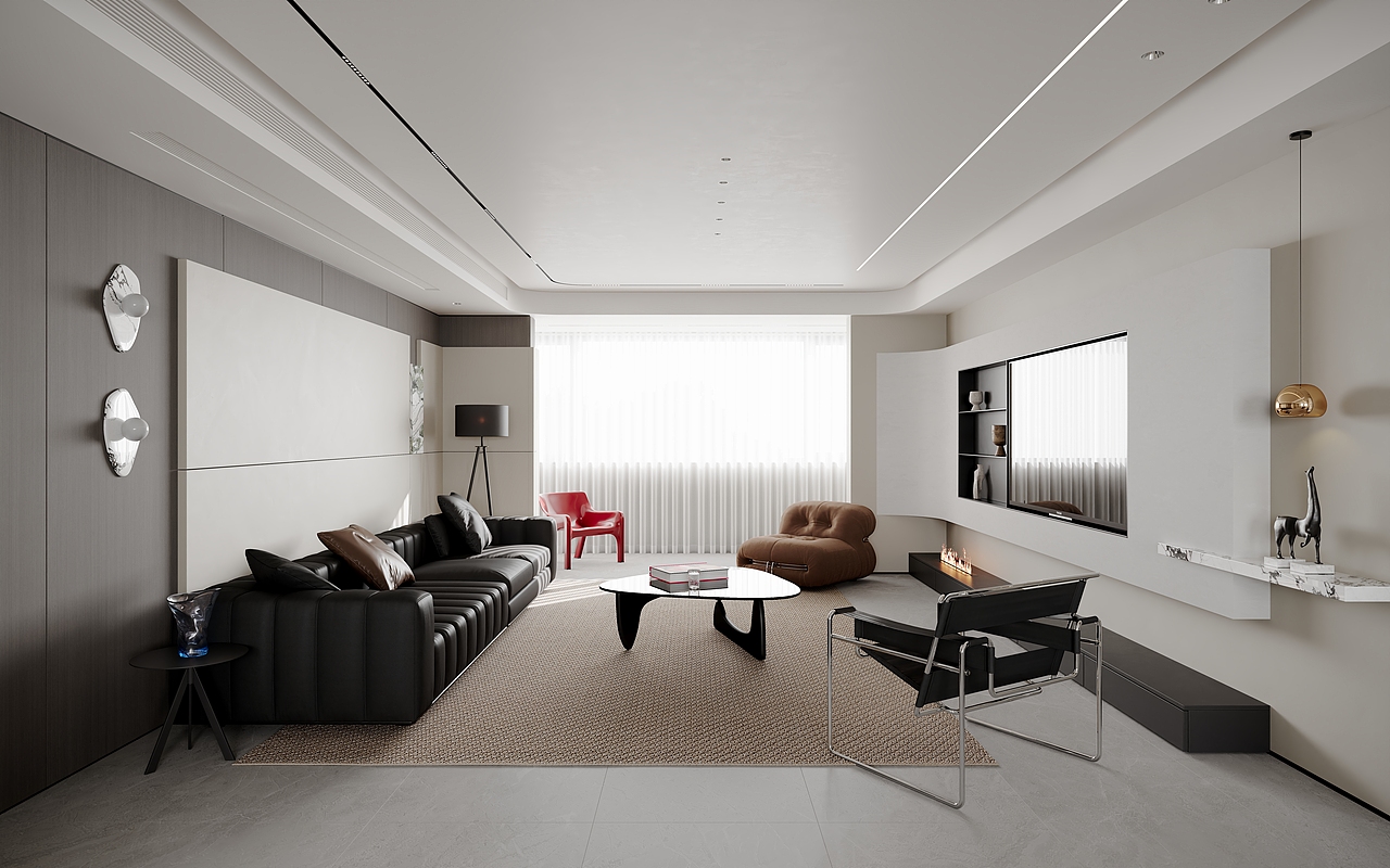 新作 现代黑白灰（图ZMzc3Nzk1NDMy） - 家装设计 - 站酷设计师止果视觉原创素材 - 站酷ZCOOL