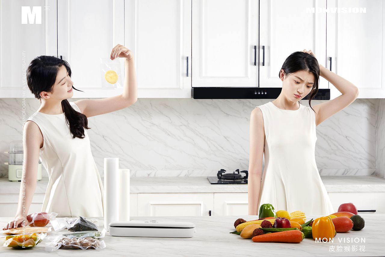 平面摄影|厨房塑封机塑封袋产品平面拍摄