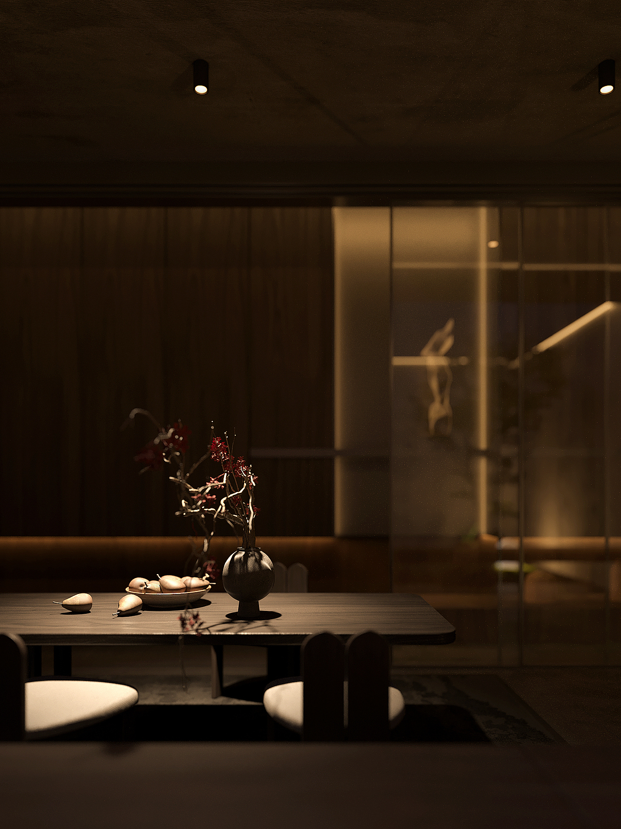 中式茶室效果图设计