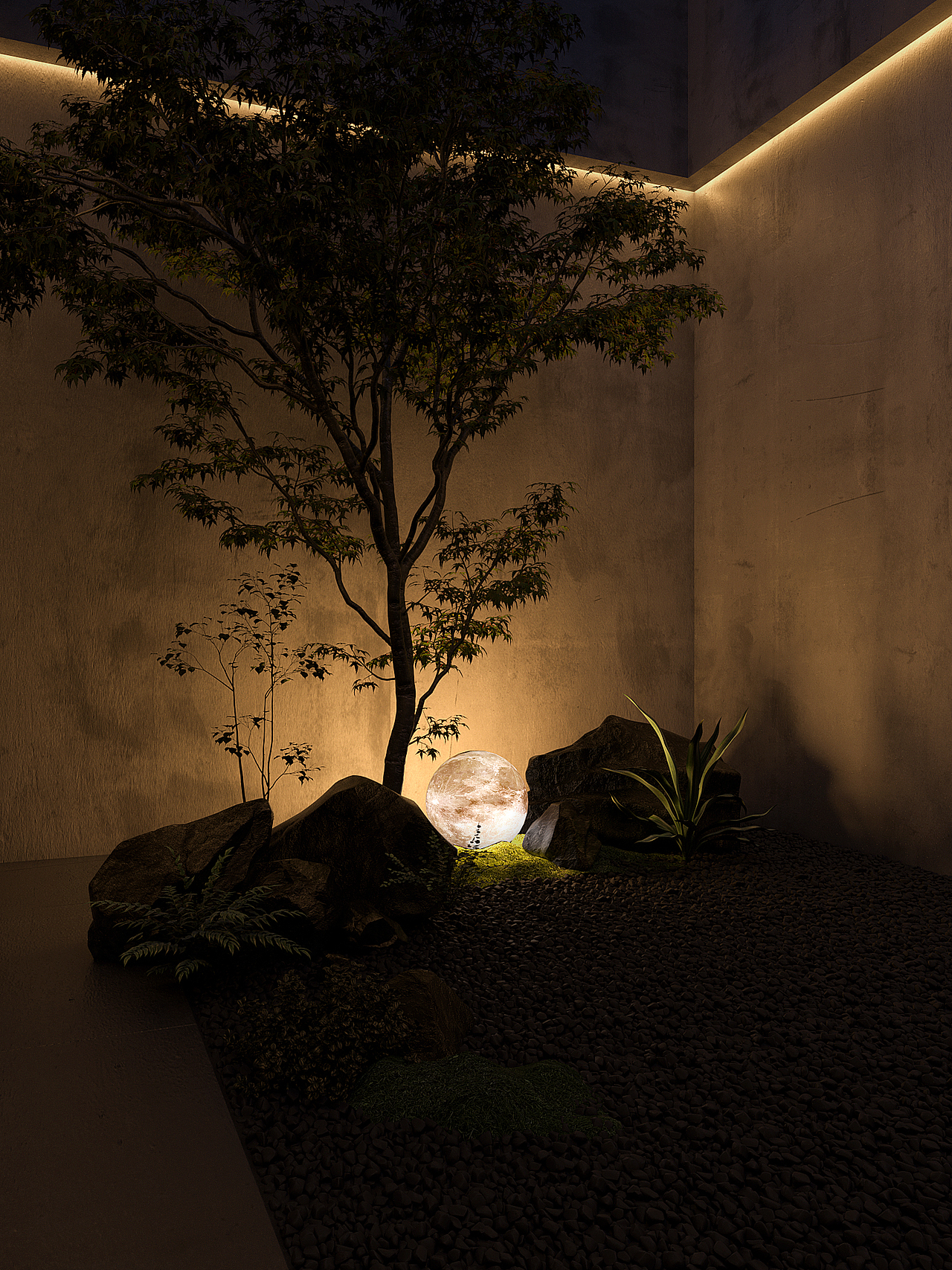 中式茶室效果图设计