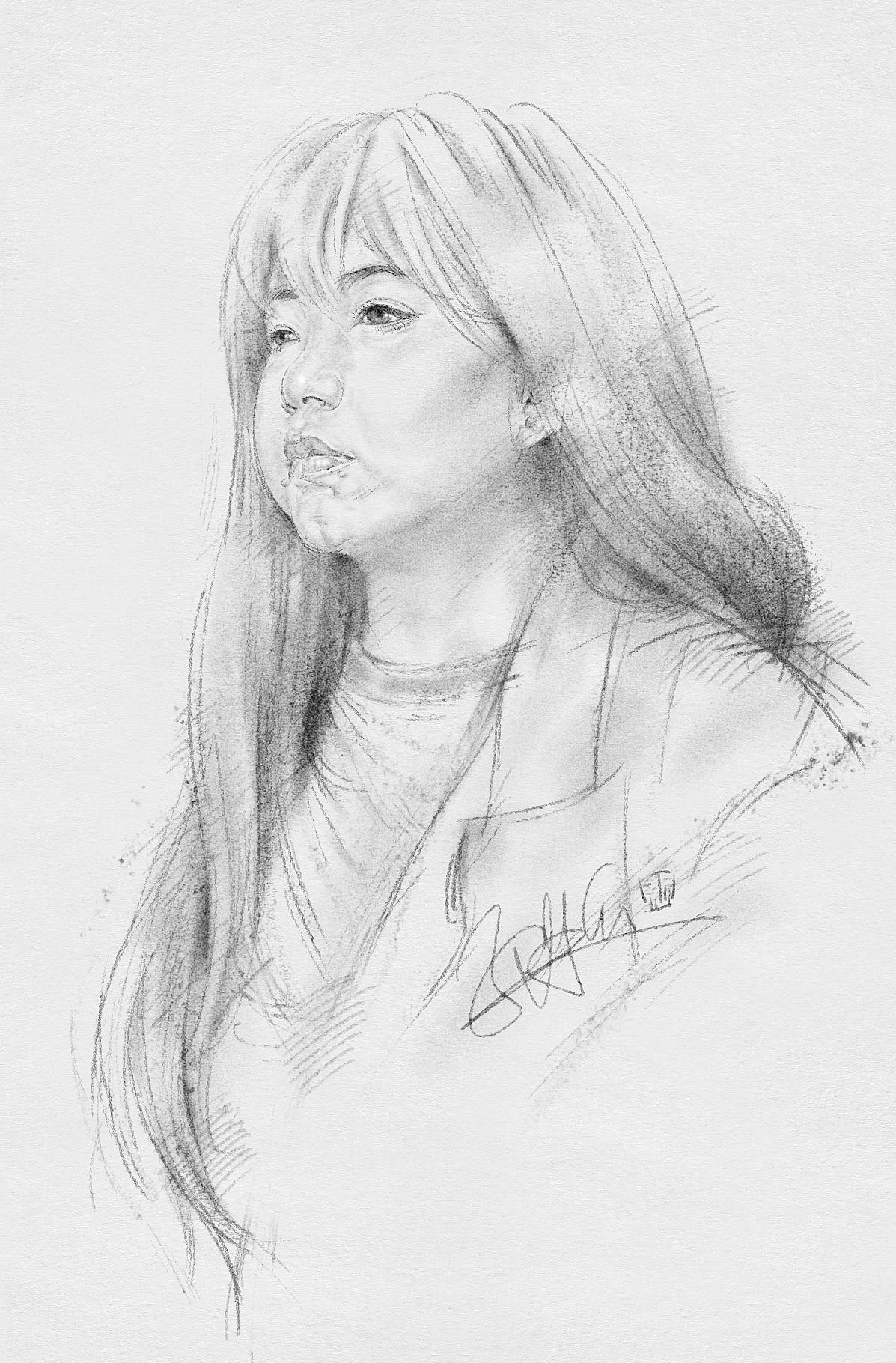 纪保超素描着衣人物素描与速写