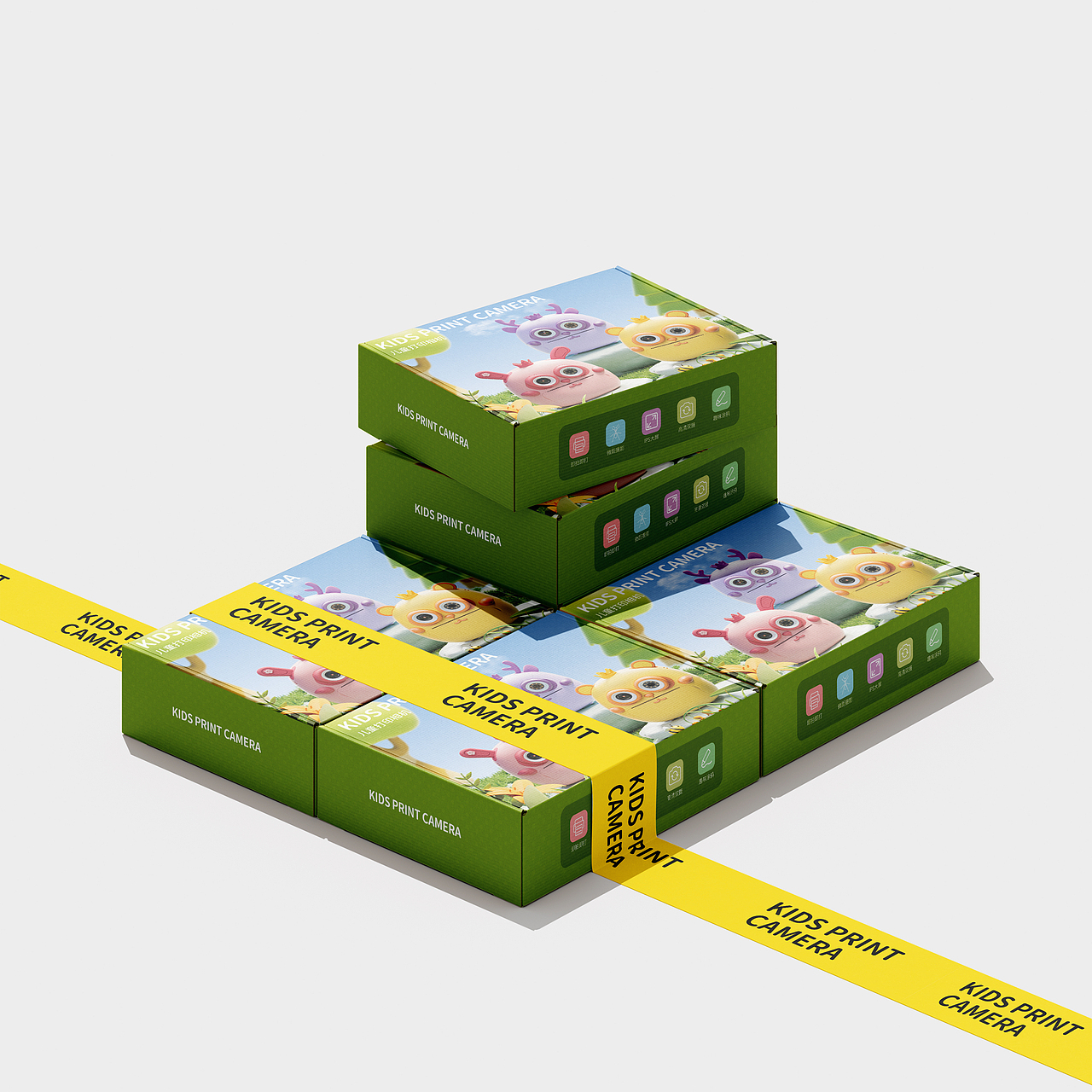儿童相机包装物料设计