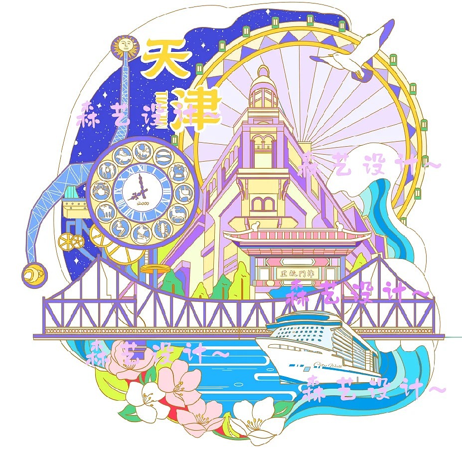 什么！我设计了一款玩法最多的冰箱贴~（图ZMzc3ODMzNzM2） - 商业插画 - 站酷设计师lianghongyang原创素材 - 站酷ZCOOL