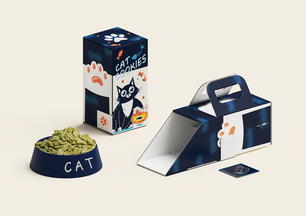 Packaging｜环保猫草饼干包装设计（图ZMzc3ODgyMjky） - 包装 - 站酷设计师DD_IVAN原创素材 - 站酷ZCOOL