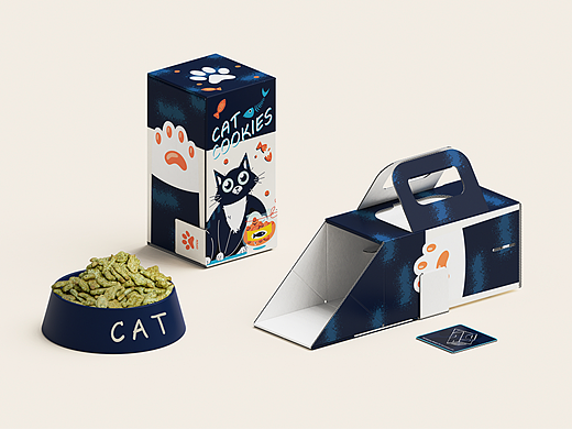 Packaging｜环保猫草饼干包装设计