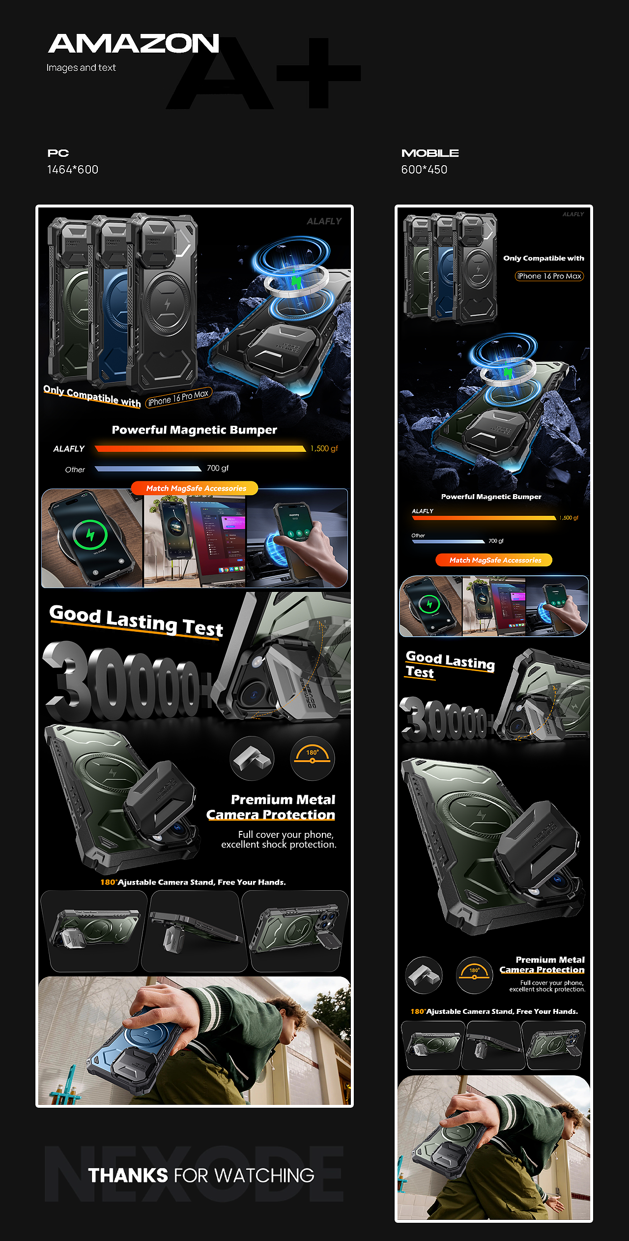 亚马逊产品设计×iPhone 16 ProMax镜头支架防护手机壳（图ZMzc3ODg2NDUy） - 产品 - 站酷设计师一颗栗子ya原创素材 - 站酷ZCOOL