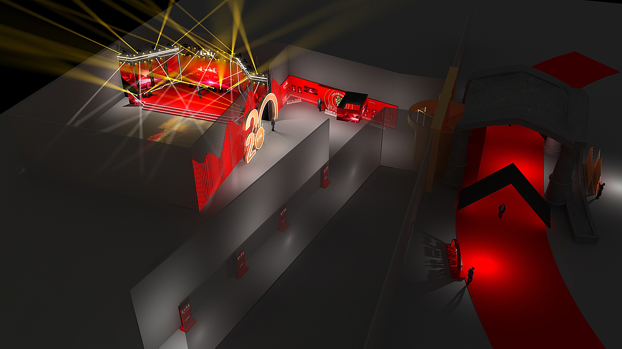 麦田舞美 舞美设计 舞美效果图 企业年会舞美 企业晚会舞美设计 舞美设计效果图 舞台设计效果图