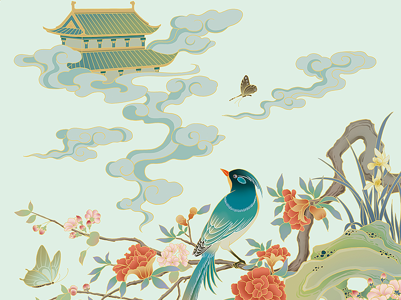 国风包装插画（图ZMzc3ODkzMTg0） - 商业插画 - 站酷设计师ruguihua原创素材 - 站酷ZCOOL