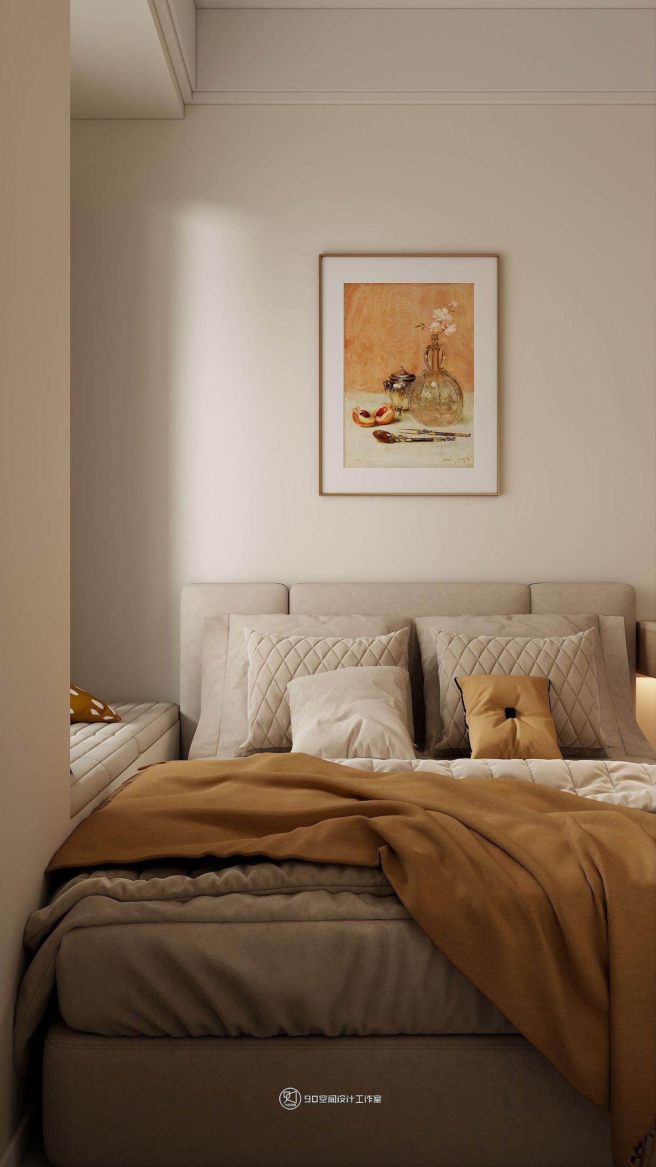 98㎡奶油风格丨简约纯粹,安静自在