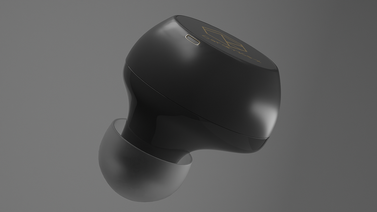 弱水蓝牙耳机渲染