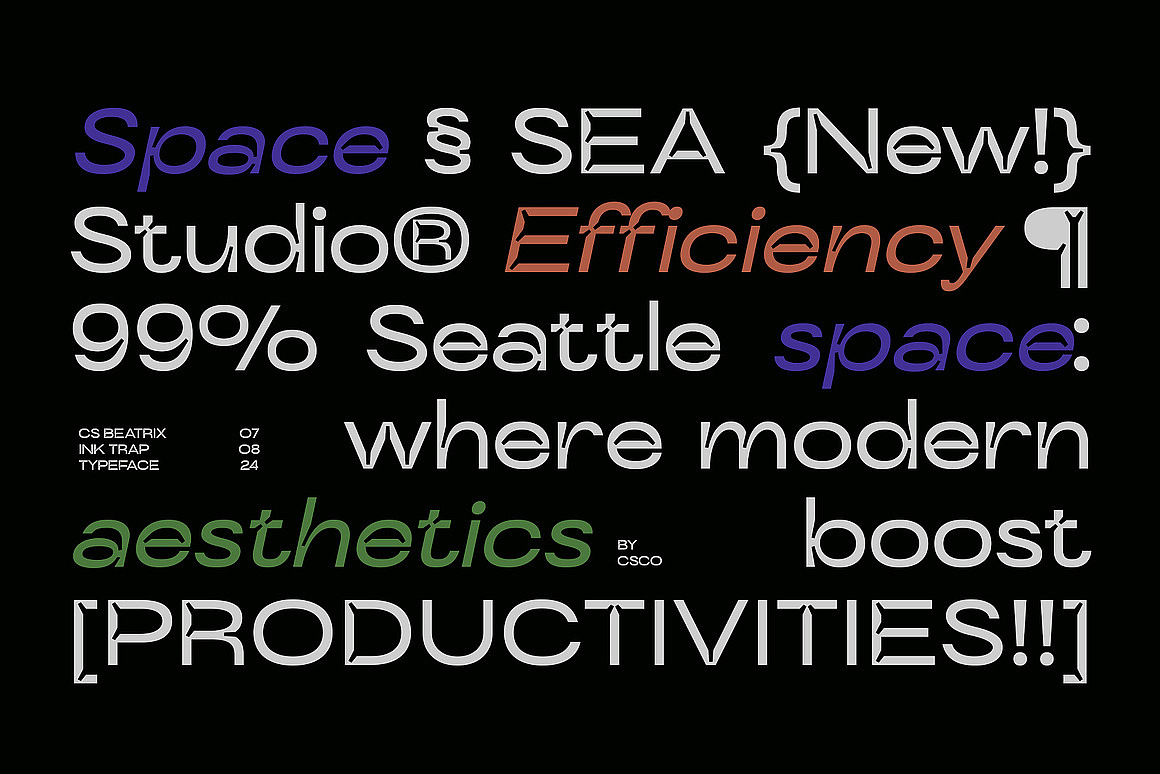 现代时尚潮流文创潮牌创意海报封面标题无衬线英文字体（图ZMzc3OTExMTQ0） - 字体/字形 - 站酷设计师最西文集原创素材 - 站酷ZCOOL