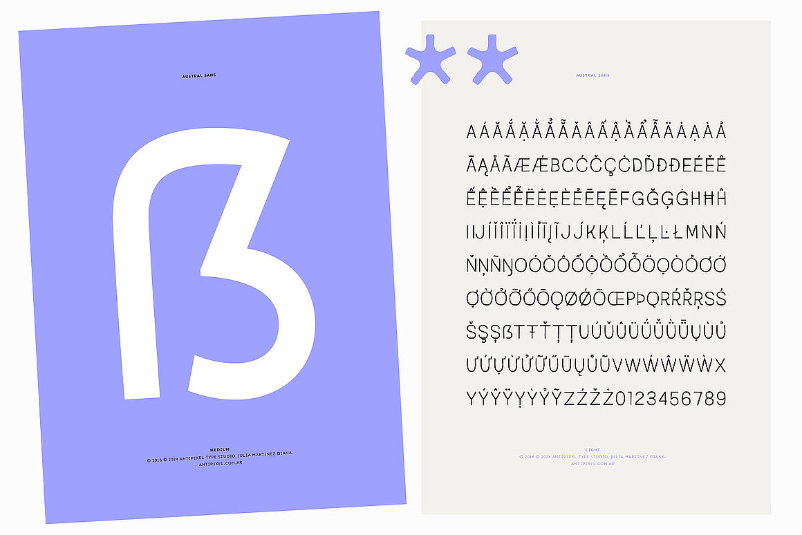 6字重现代简约时尚杂志画册排版无衬线英文字体家族