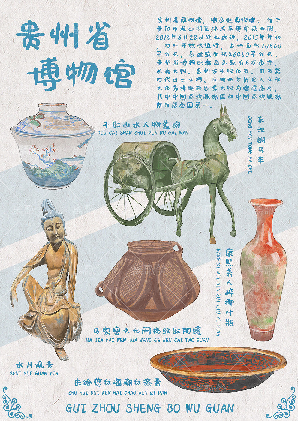 贵州省博物馆｜文物插画（图ZMzc3OTE4MjA0） - 商业插画 - 站酷设计师离歌笑z原创素材 - 站酷ZCOOL