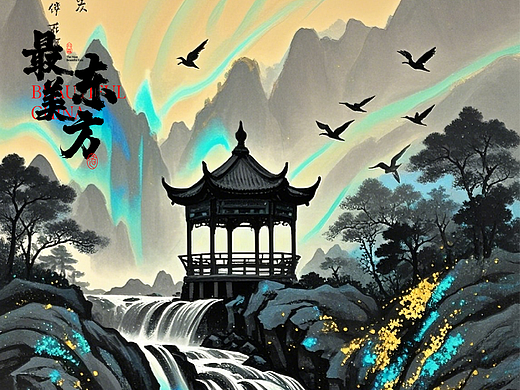 最美东方海报xAIGC系列海报2024