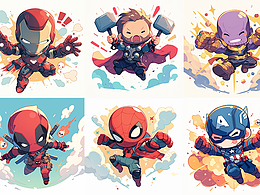 趣繪漫威：Q 版俏皮頭像