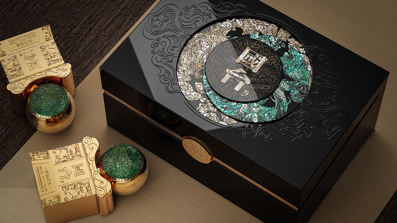 获2024美国缪斯奖|国台双龙送玺酒包装设计|白酒礼盒