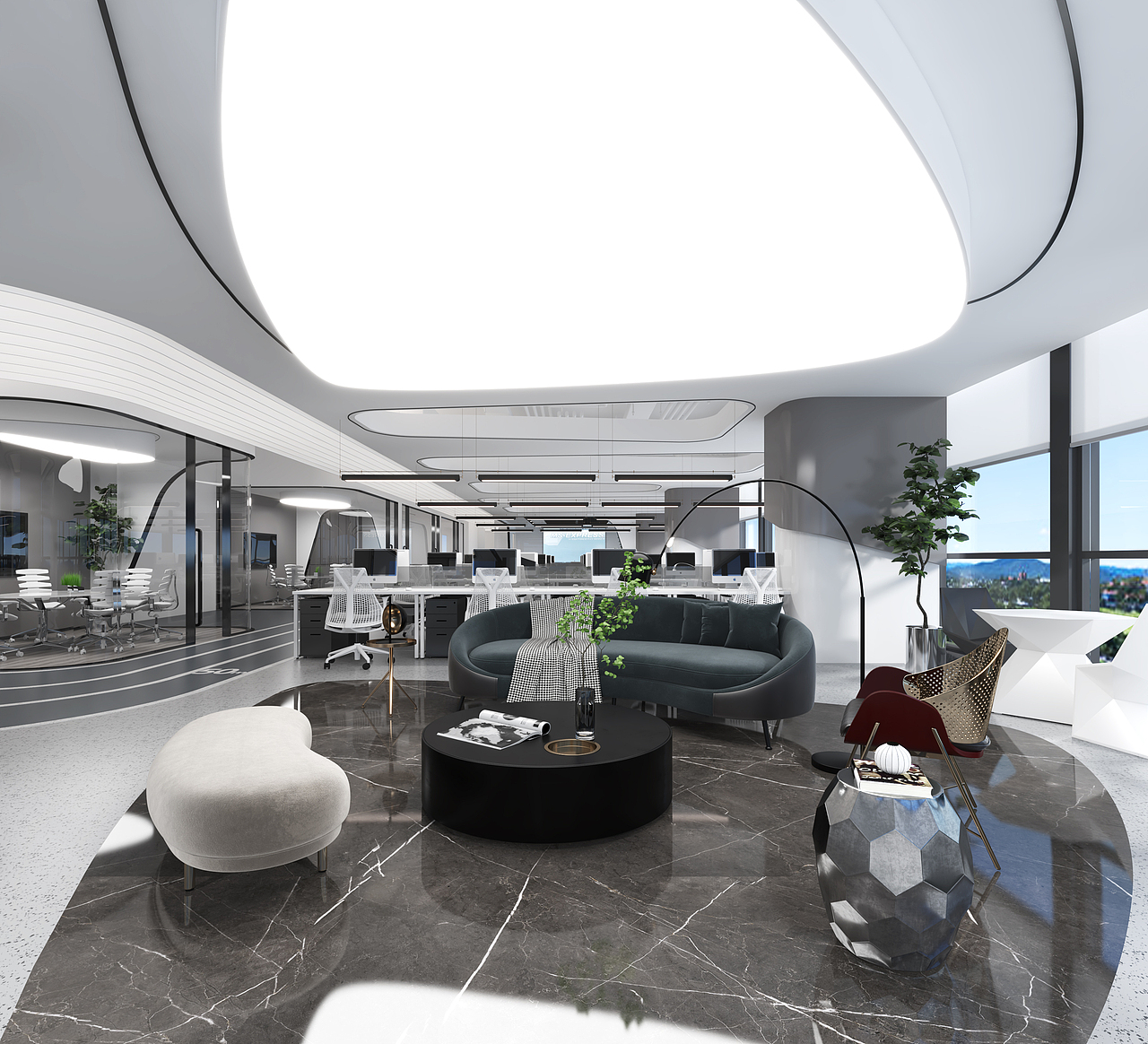 办公空间丨科技创意 软件公司办公室装修设计案例赏析