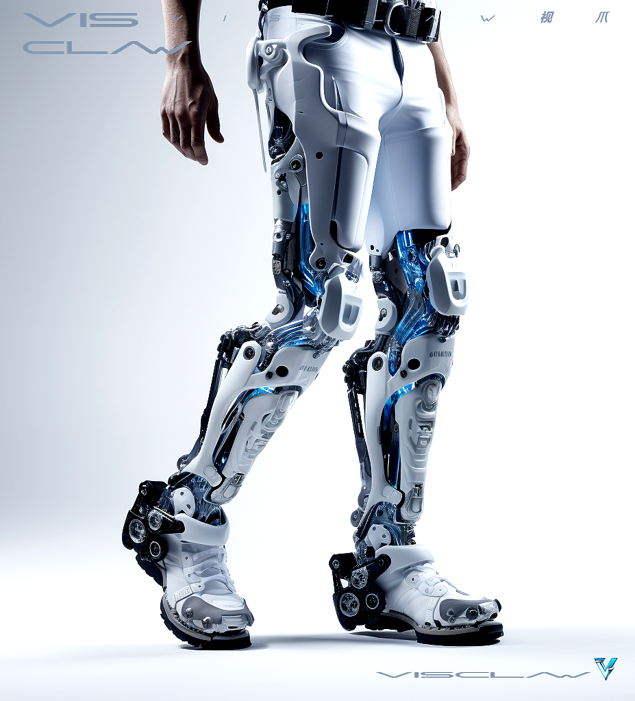 AI 创作_ 概念义肢 _ 白机甲风格