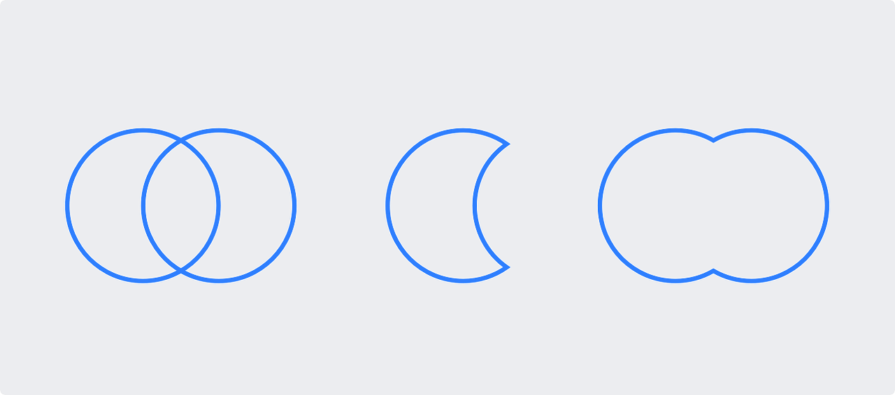 比如上图，一般人更倾向于将左侧的图形理解为两个圆形，而不是右侧的两个形状