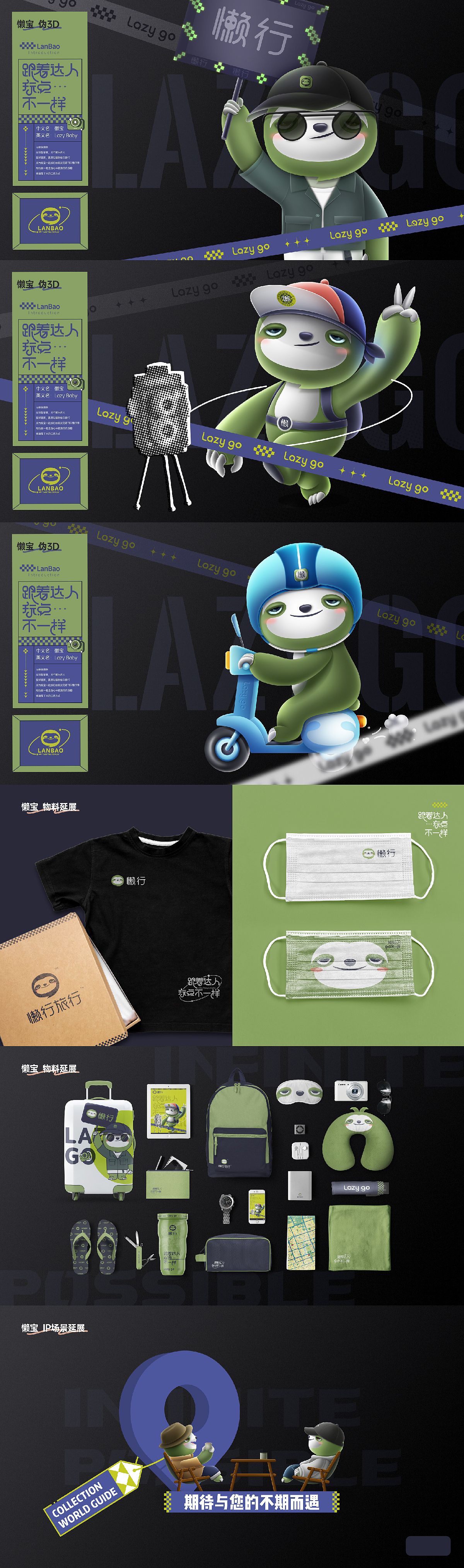 懒行旅行IP形象