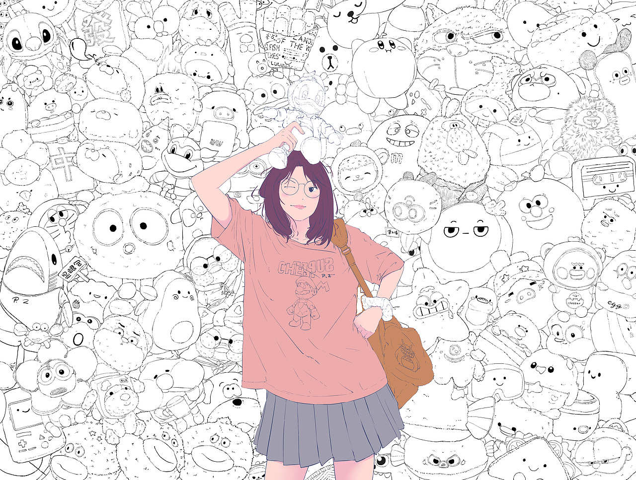 记录这个悠悠夏日（图ZMzc3OTgyODQ0） - 艺术插画 - 站酷设计师小鱼先生chester原创素材 - 站酷ZCOOL