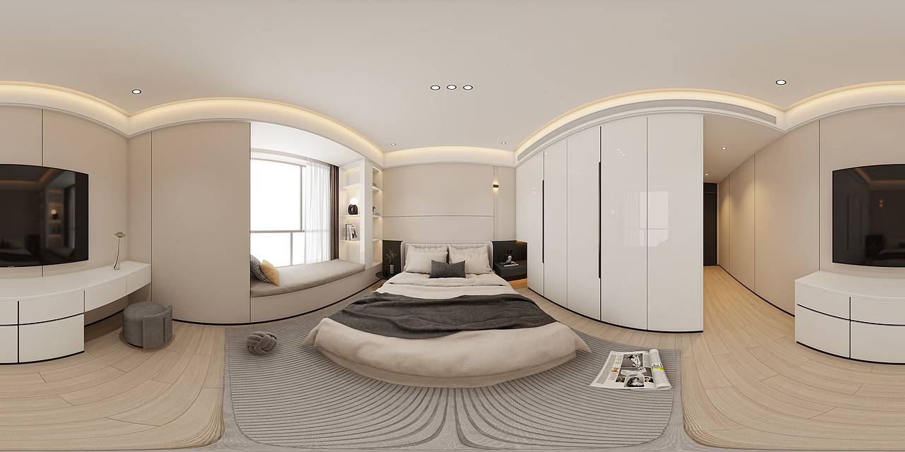 沿海城市圆弧造型轻奢大平层设计（图ZMzc3OTkwNDUy） - 家装设计 - 站酷设计师Lexizhu原创素材 - 站酷ZCOOL