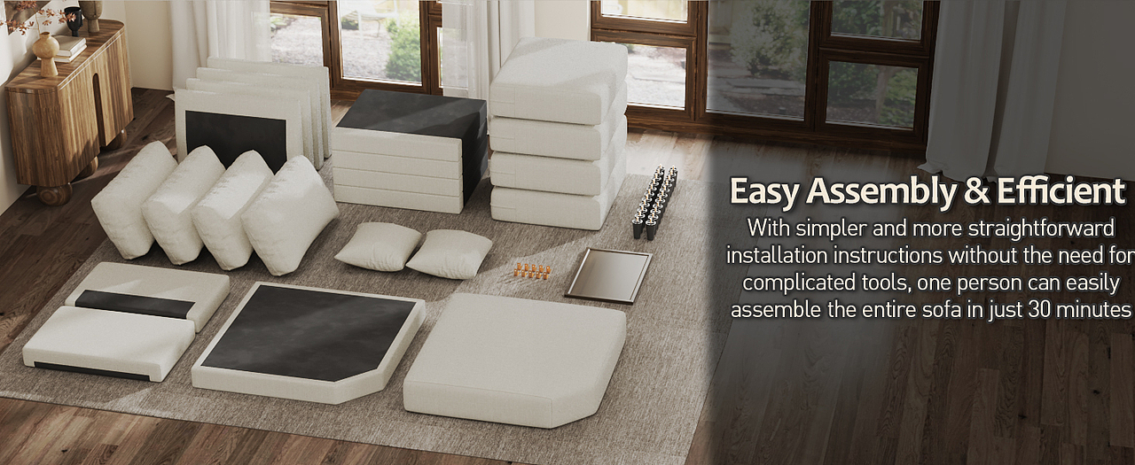 电商图片——L型拐角沙发