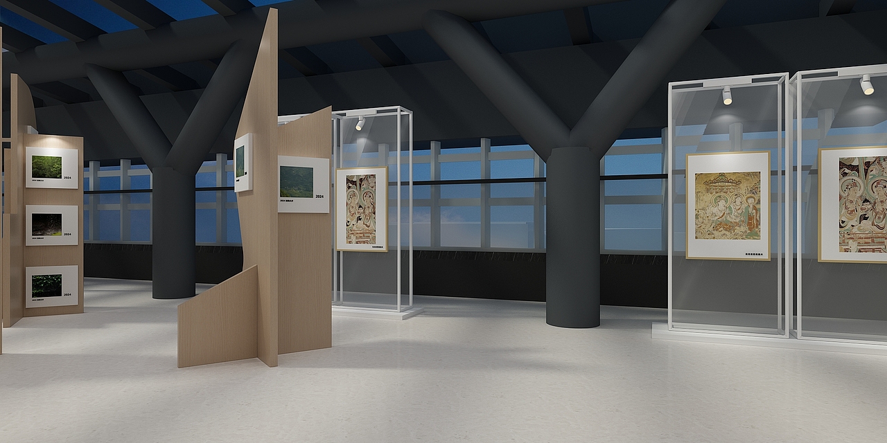 艺术文化作品展3D效果图（图ZMzc3OTk3OTUy） - 商业空间设计 - 站酷设计师3D设计师NG男原创素材 - 站酷ZCOOL