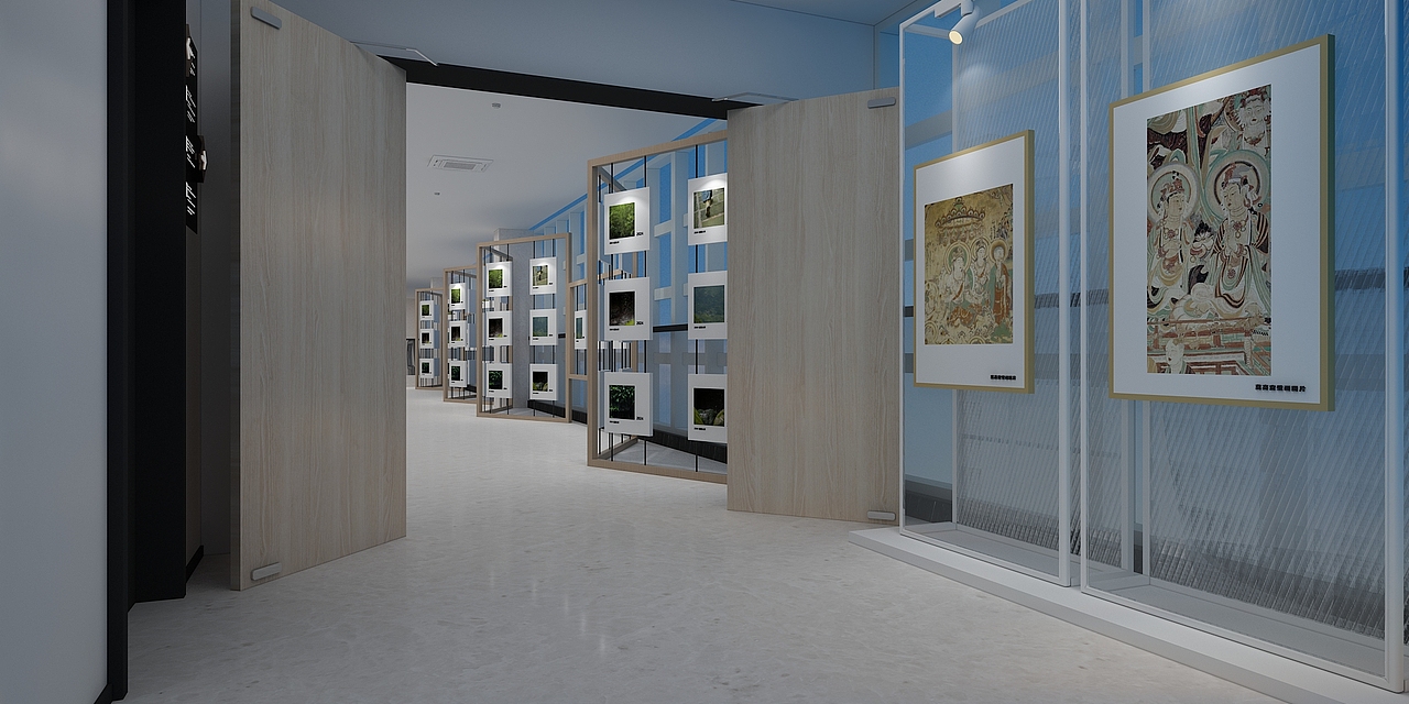 艺术文化作品展3D效果图（图ZMzc3OTk3OTQw） - 商业空间设计 - 站酷设计师3D设计师NG男原创素材 - 站酷ZCOOL