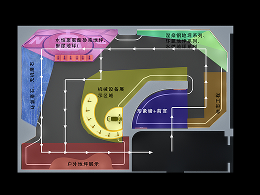 宝伯力环保展厅设计3D效果图