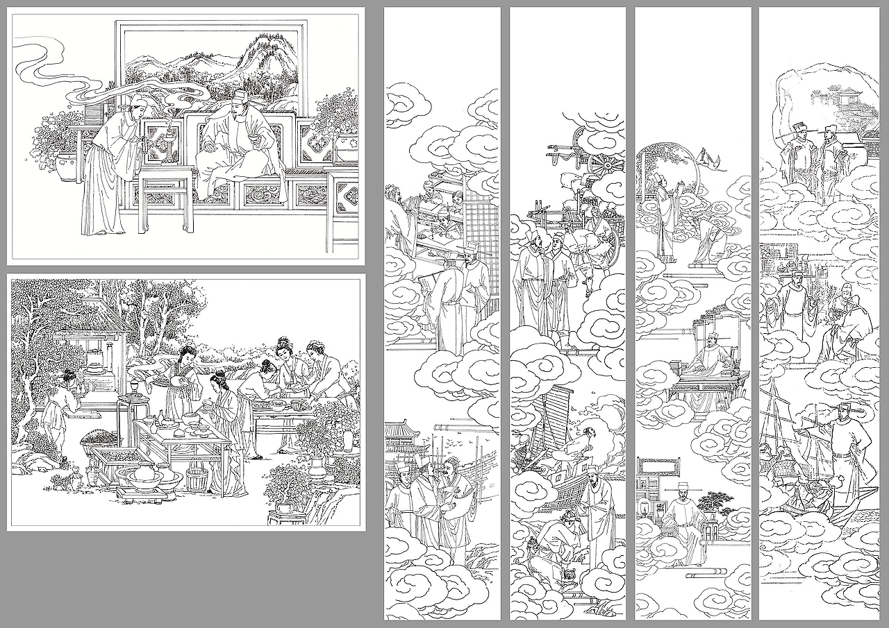 墓志铭故事 插画草图