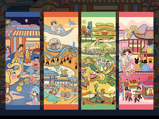 上虞城市IP文旅插画系列