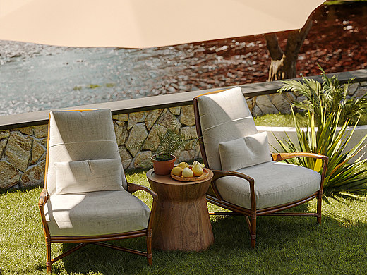 【家具渲染】户外庭院桌椅，打造闲适家居生活