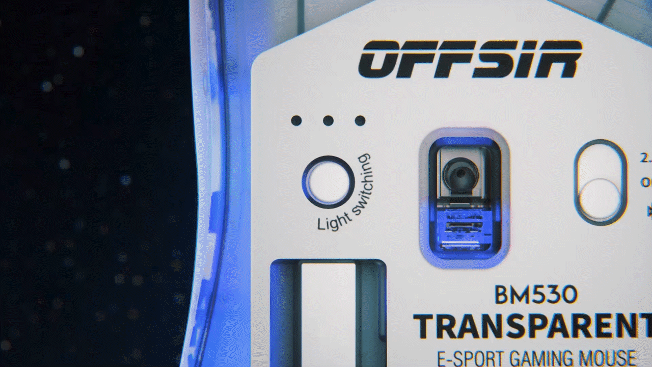 无线透明鼠标BX131—三维产品动画