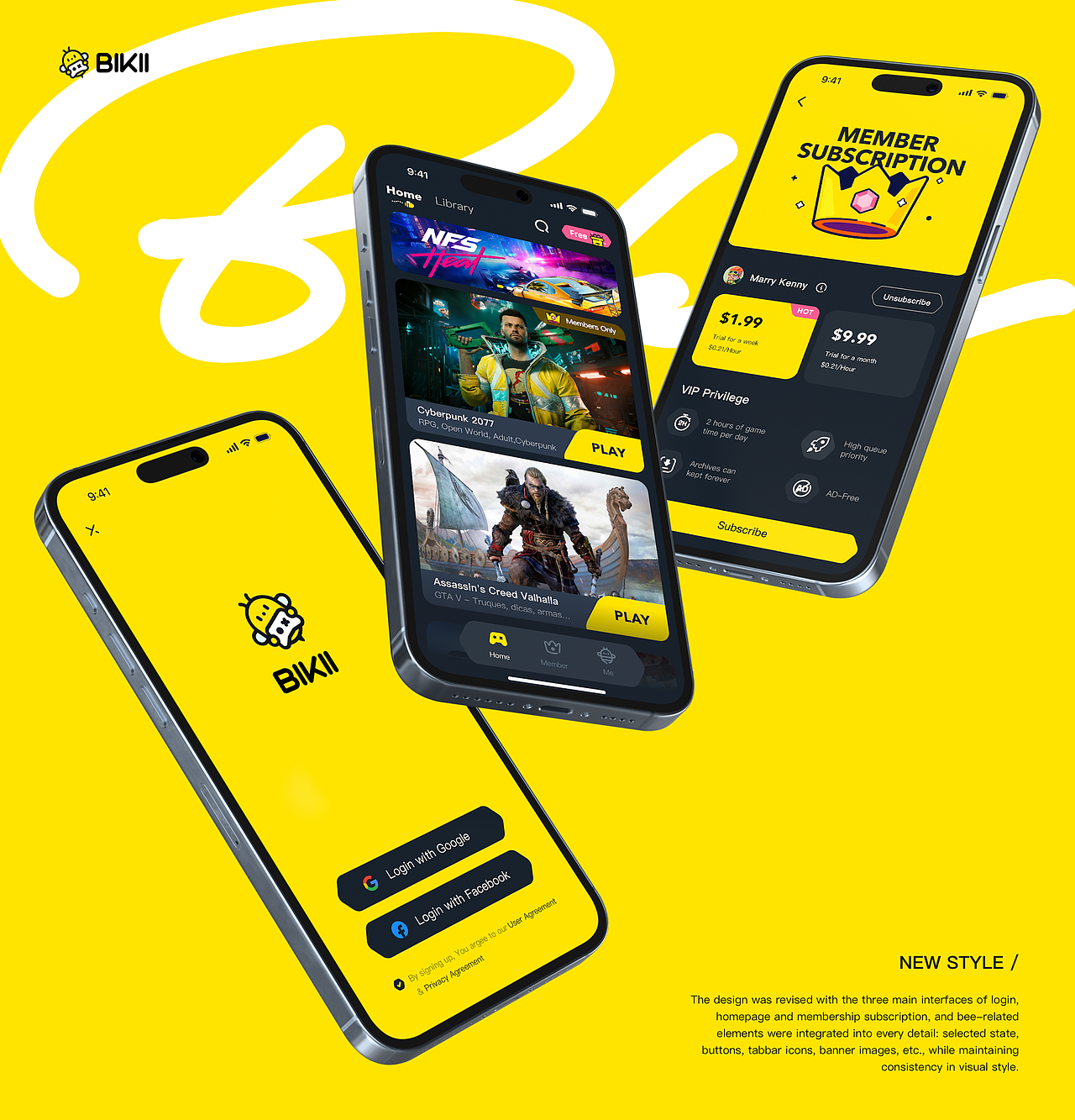 Bikii Cloud Game 视觉UI改版 #项目总结（图ZMzc4MDM3MTk2） - APP界面 - 站酷设计师fundesign丶原创素材 - 站酷ZCOOL