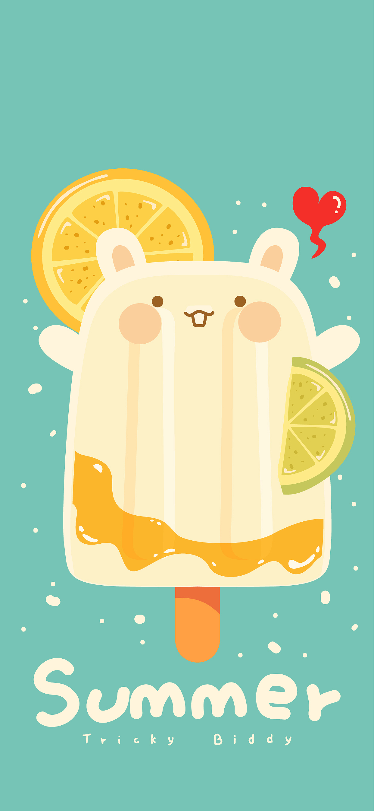 兔兔大牙冰淇淋雪糕手机电脑壁纸