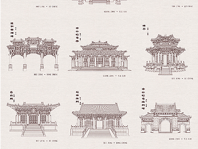 城市文创插画——冰箱贴设计