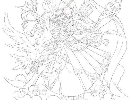 天兆（彩）绘画步骤分享