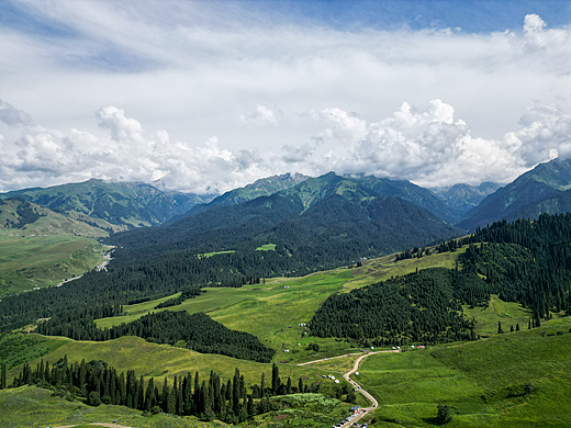 我在新疆喀拉峻的几张航拍原图，太美了！