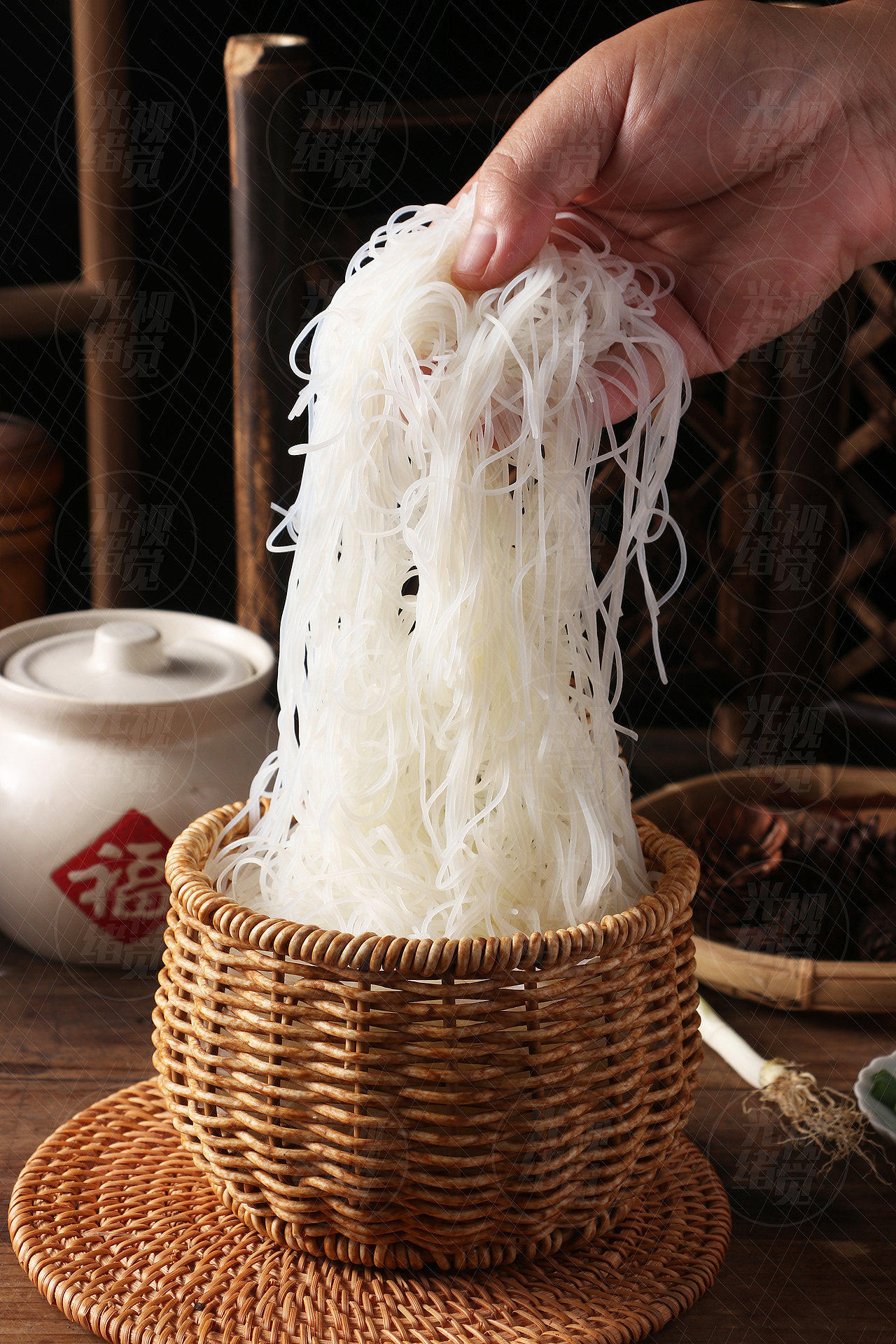 新竹米粉干福建特产细米线炒粉粉丝炒米粉汤粉蒸米粉