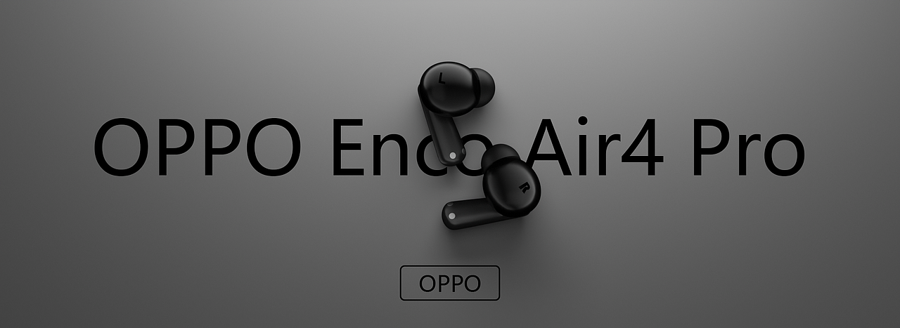 OPPO Enco Air4 Pro（蓝牙耳机渲染）（图ZMzc4MDc4MDQw） - 产品 - 站酷设计师溯象原创素材 - 站酷ZCOOL