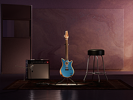 扣人心弦的吉他动态广告