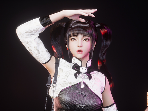 原创人物歌德女仆UE5CG流程