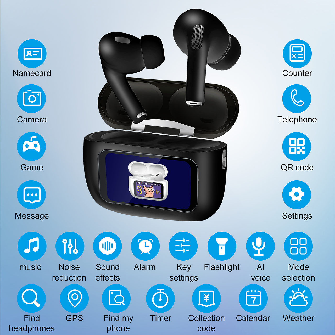 精修亚马逊设计-蓝牙耳机