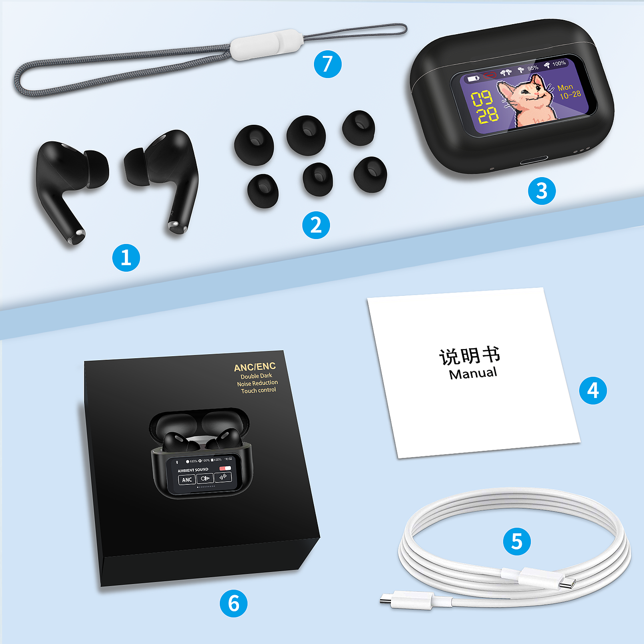 精修亚马逊设计-蓝牙耳机