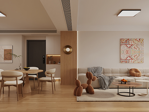 原木风客餐厅（个人主页-ZNzA1MDg0NDA=） - 家装设计 - 站酷设计师景泽效果图原创素材 - 站酷ZCOOL