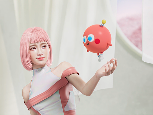 数字人结合电脑宣传CG动画展示