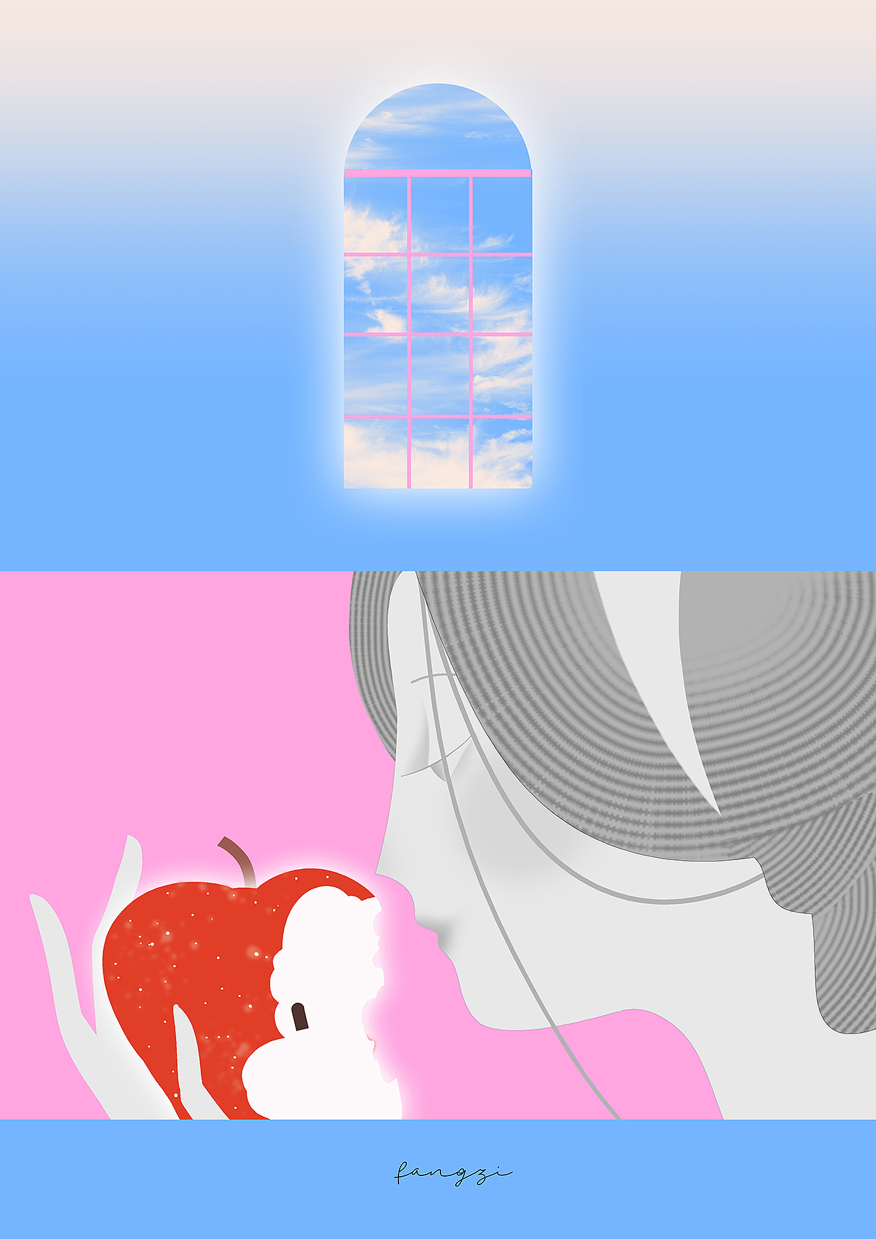 银河系边缘的小失常（图ZMzc4MTEwODc2） - 艺术插画 - 站酷设计师白天的房子原创素材 - 站酷ZCOOL